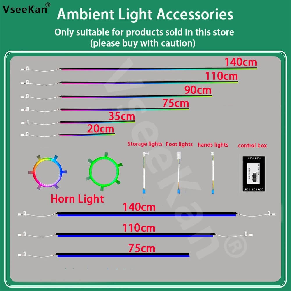 Luci ambientali per auto 213 64 colori RGB Symphony Streamer Bluetooth Arcobaleno Strisce acriliche Lampada per atmosfera Accessori per luci ambientali