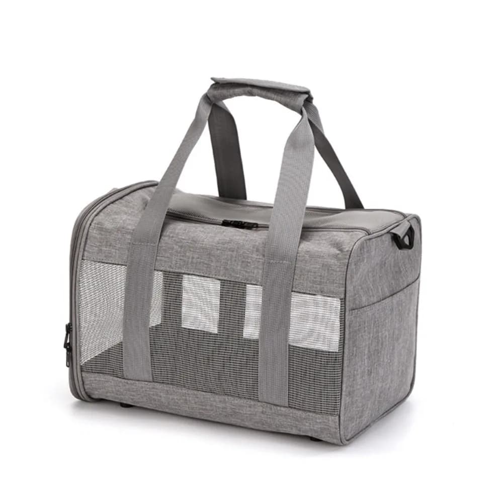 Borsa da trasporto per animali domestici in poliestere con una spalla, design semplice, borsa per animali in rete traspirante, stile diagonale, borsa per cani, gatti