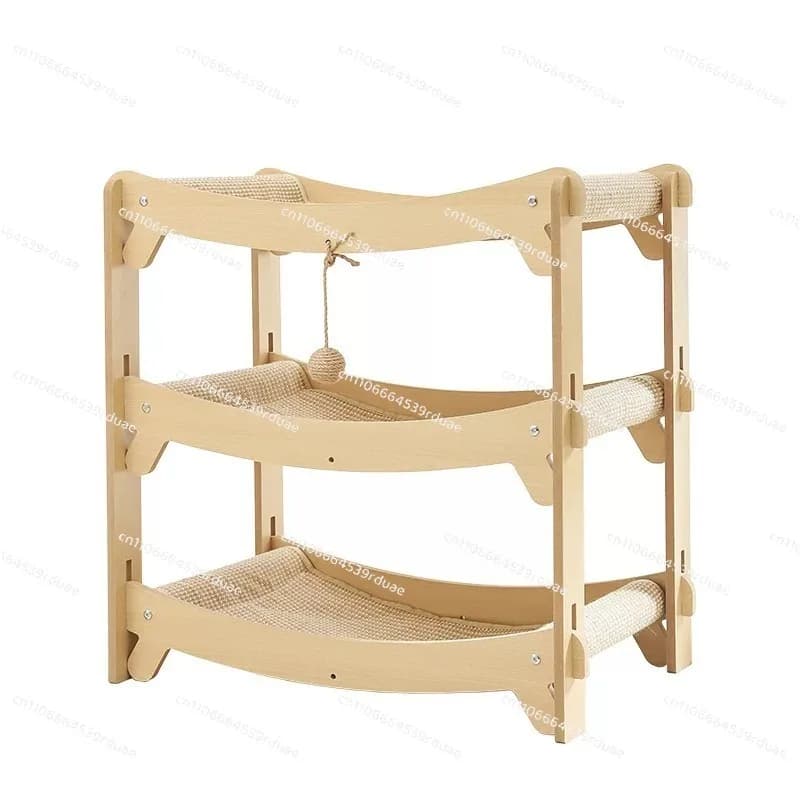 Integrated Cat Tree Condo Scratcher Durable No Shed Multi Layer Large Sisal Lounge Chair Crossborder Cat Tree Cat Climbing Frame
