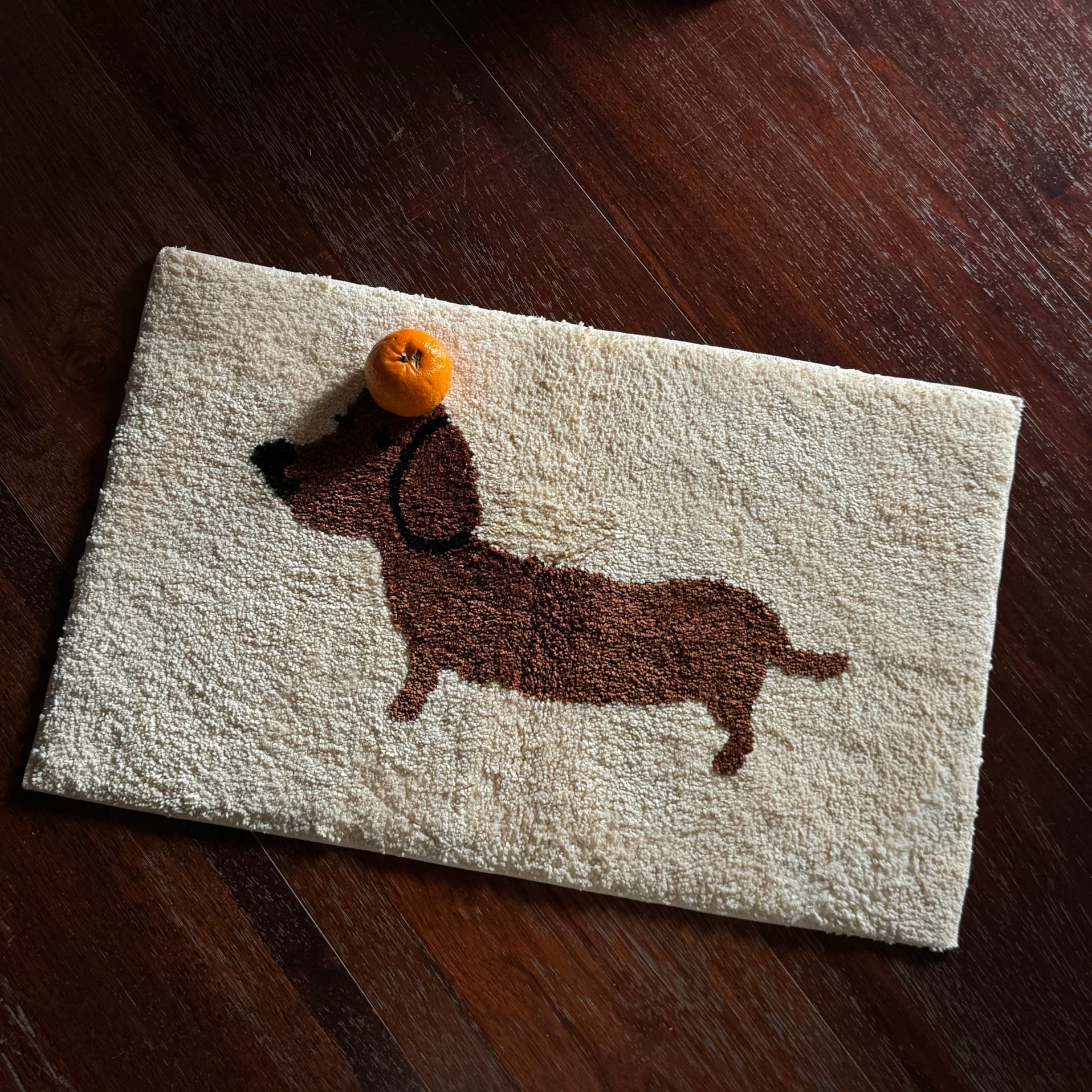 Carino Tufting Cucciolo Camera da letto Tappeto Cartoon Dog Bassotto Tappeto Bagno Rilievo del piede Tappetino da bagno Zerbino Estetico Home Kids Room Decor