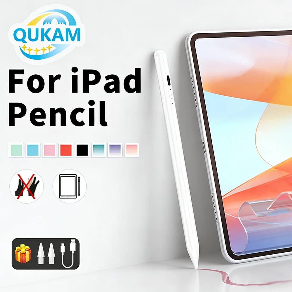 Penna Stilo Magnetica con Rilevamento del Palmo per Apple Pencil, Compatibile con iPad 2025 2024 2023 2022 2021 2020 2019 2018 Air Mini Pro