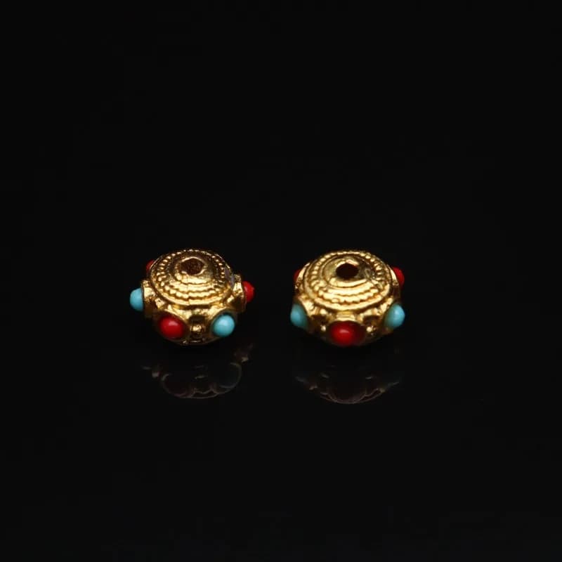 Bracciale con perline a forma di nuvola e ciondolo a forma di libellula con occhio della fortuna in oro antico, accessorio fai da te, gioiello unisex fatto a mano per uso quotidiano