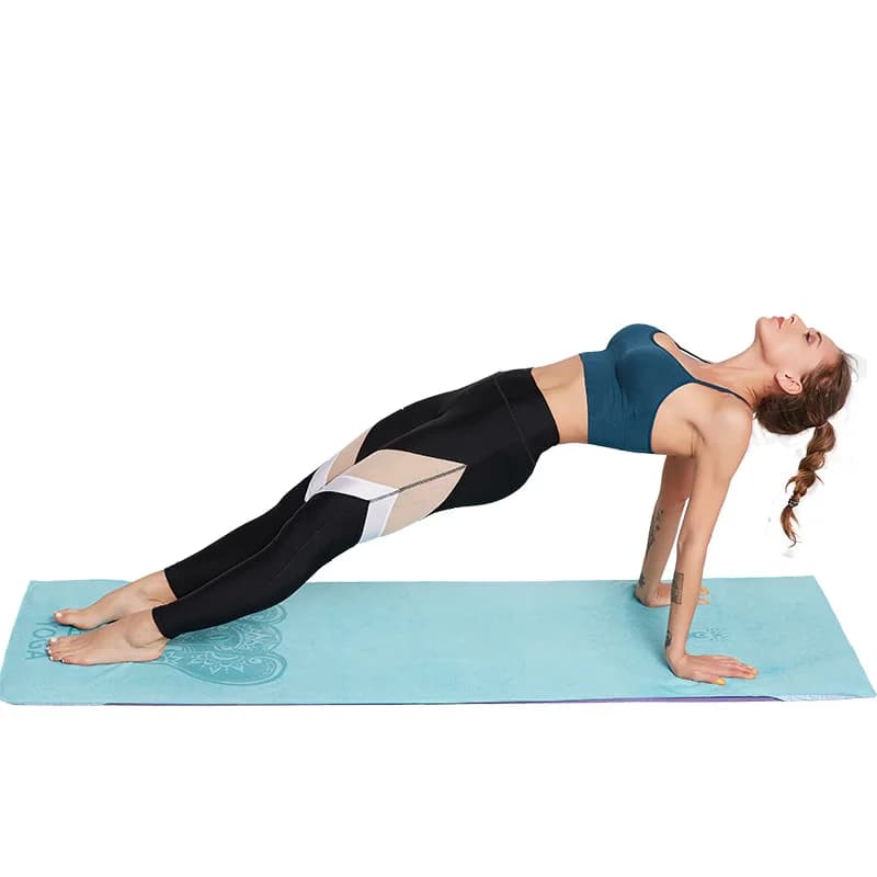 Portable Printed Yoga Towel for Yoga Study Digital Printed Yoga Towel Customized Anti-slip Environmental Protection Yoga Towel
