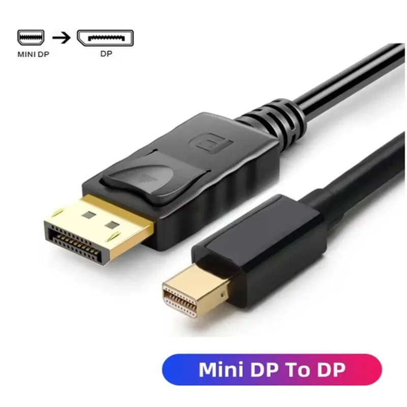 Cavo Mini DisplayPort a DP DisplayPort da 1,8 m 4K@60Hz 2K@144Hz Cavo adattatore Mini DP maschio a DP maschio per monitor PC scheda video