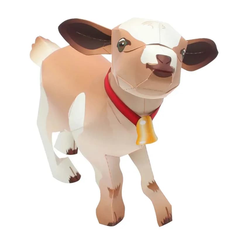 Sheep Goat Lamb Kid Handmade Origami Art Folding Mini Cute 3D Paper Model Papercraft Animal DIY Kids Adult Craft Toys QD-039