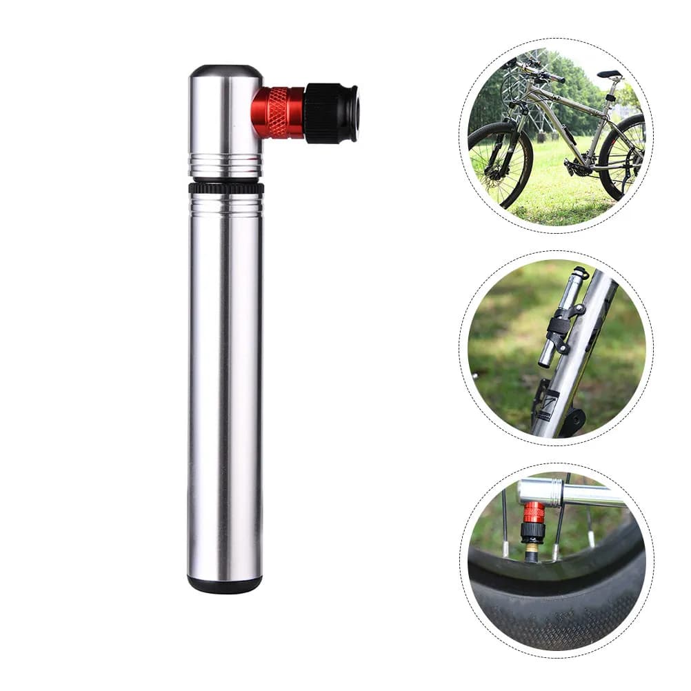 Mini Pompa d'Aria Portatile Compatta in Lega di Alluminio Gonfiatore ad Alta Pressione per Pneumatici di Bici da Strada e Mountain Bike