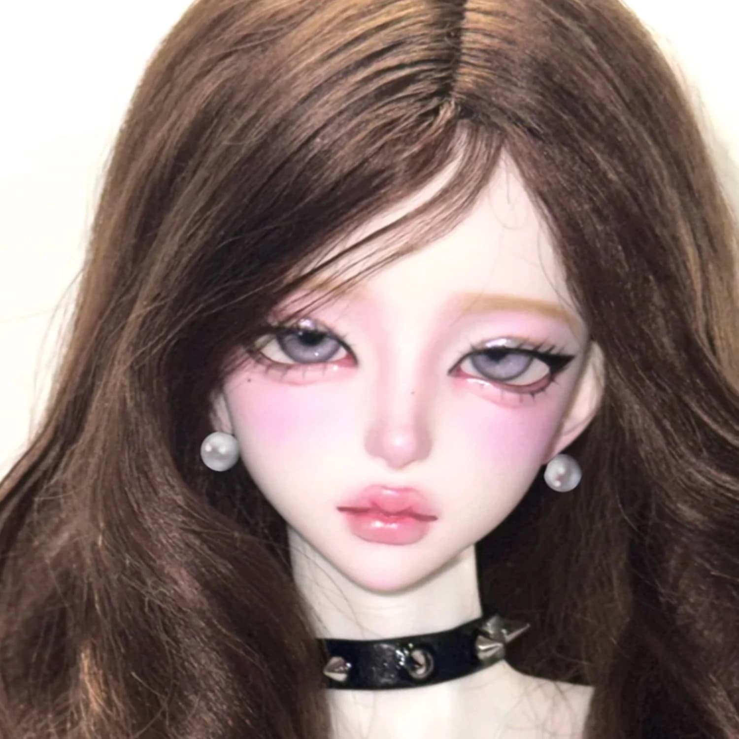 Keluoi Testa di bambola snodabile sferica 1/3 Labbra spesse Figura in resina realistica Bambole snodabili a sfera Giocattoli Costume Regalo in stile romantico