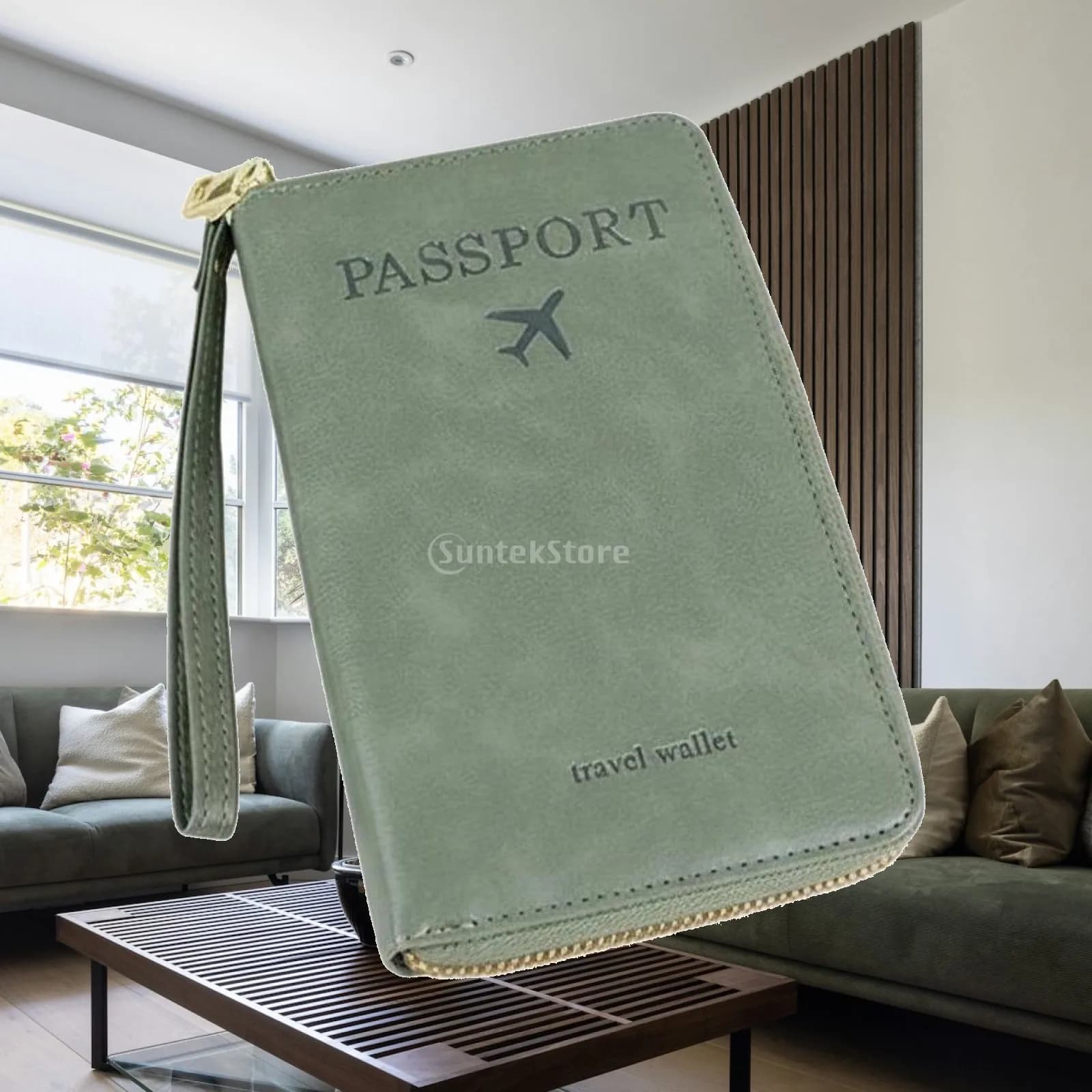 RFID Blocking Travel Document Holder Large Capacity Organizer Wallet Passport Case for International Trips