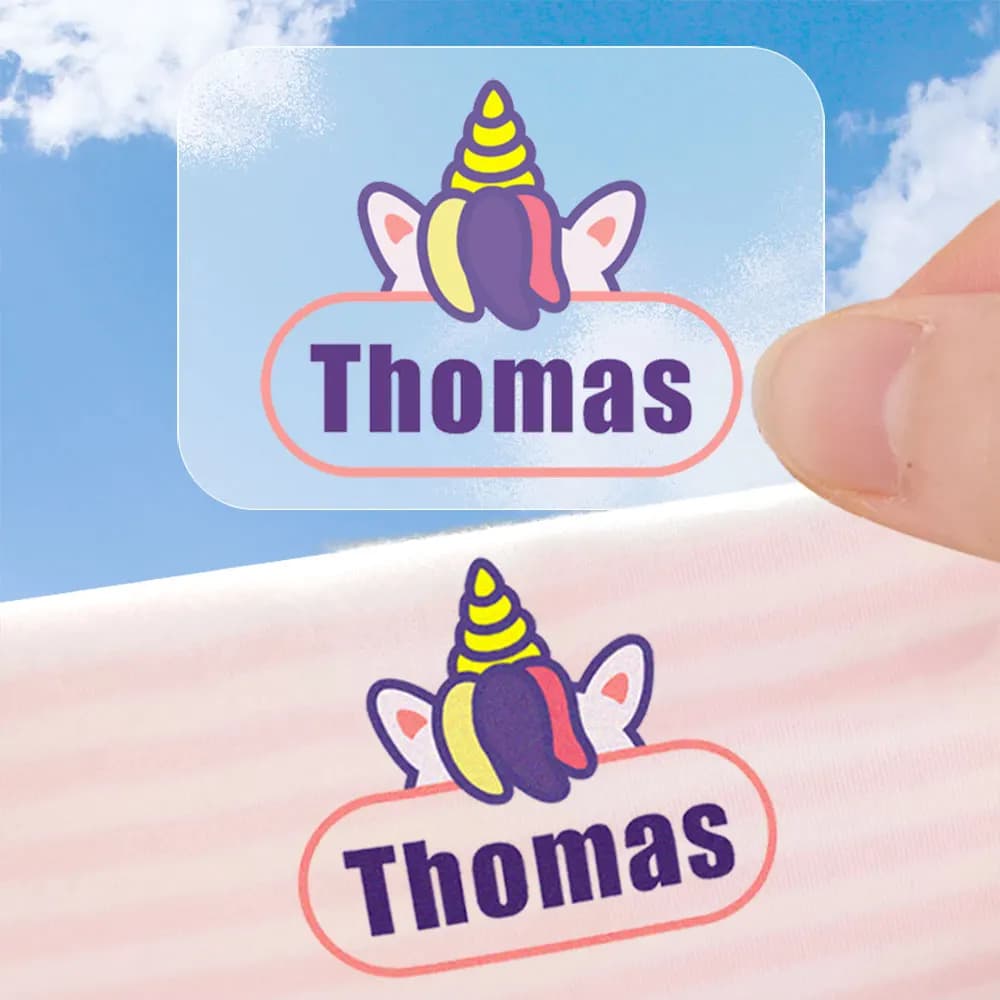 Custom Iron on Name Sticker trasferimenti di calore personalizzati per vestiti adesivi stampa su t-shirt Tag felpe con cappuccio patch etichetta di abbigliamento