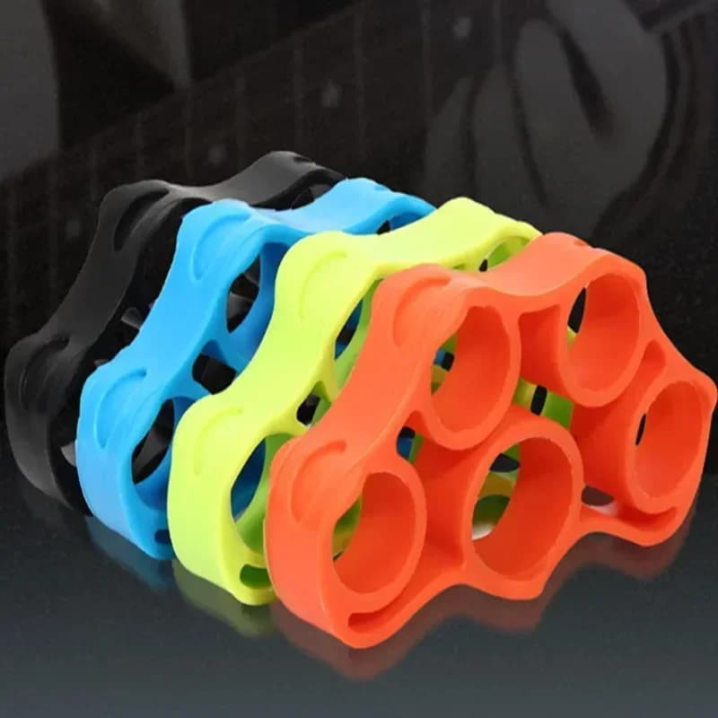 1Pc Silicone Finger Gripper Gym Hand Grip Resistance Band Wrist Stretcher Five expanders Strength Trainer Exercise