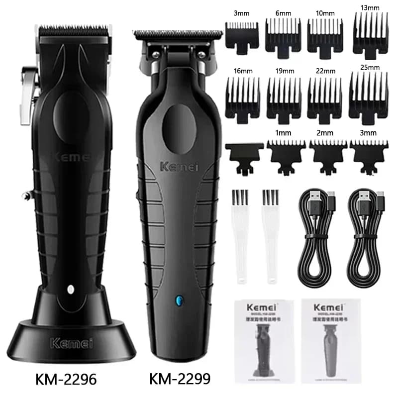 Kemei Haircut Kit Men's Electric Shaver Haircut Machine Professional for Cutting Hair KM-2296 KM-2299 KM-1102barber