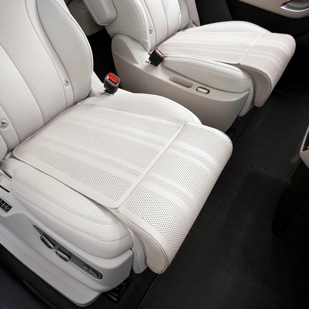 Nuovo supporto per gamba del seggiolino auto estensione universale in pelle cuscino per gamba estensore per seggiolino auto per copertura tappetino imbottito per sedile in memory foam per conducente