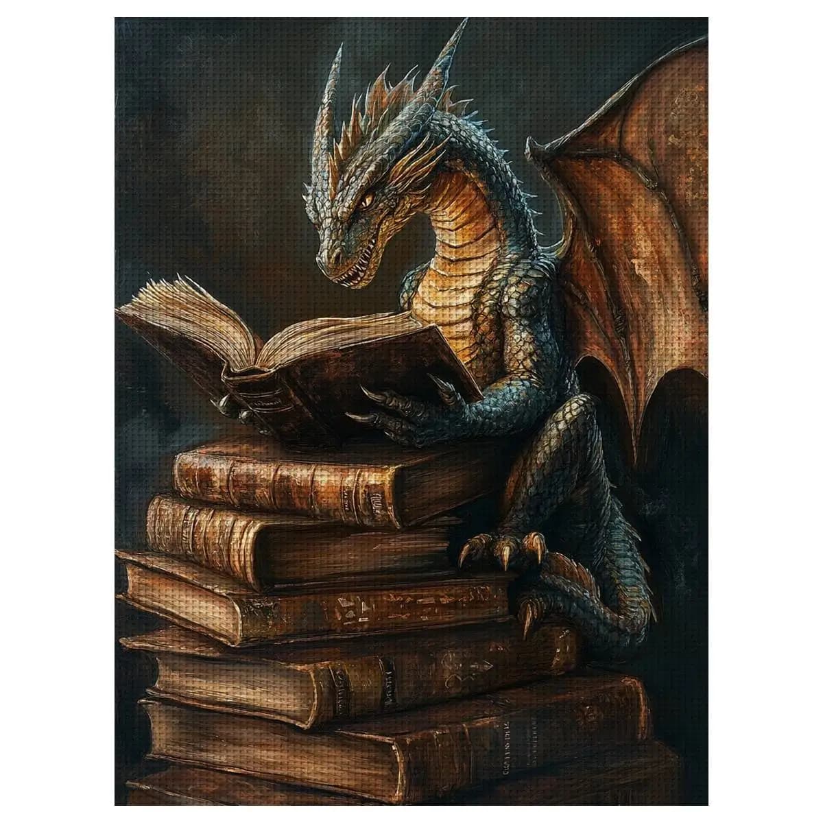 1pc 30X40CM/11.8*15.74inch Dragon Stamped Cross Stitch Kit DIY Kit 11/14/16CT DIY Embroidered Set DIY Cross-Stitch Set