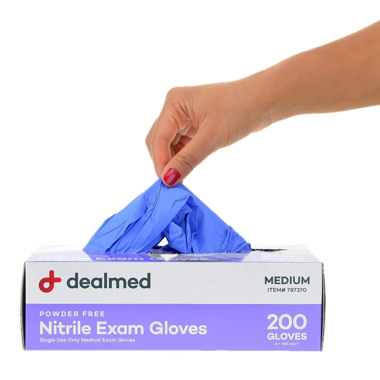 Guanti da Esame in Nitrile di Grado Medico, Senza Lattice, Monouso, Taglia Media (Confezione da 200)