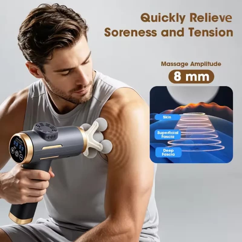 Professional Electric Mini Massage Gun for Band, Rechargeable Model for Cross-border Trade