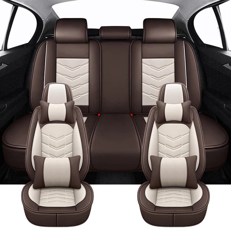 Breathable FLAX Universal Full Set Songe Fille Car Seat Covers For Jaguar I-PCAE XF F-PACE XE Pemium Auto Interior Accessories
