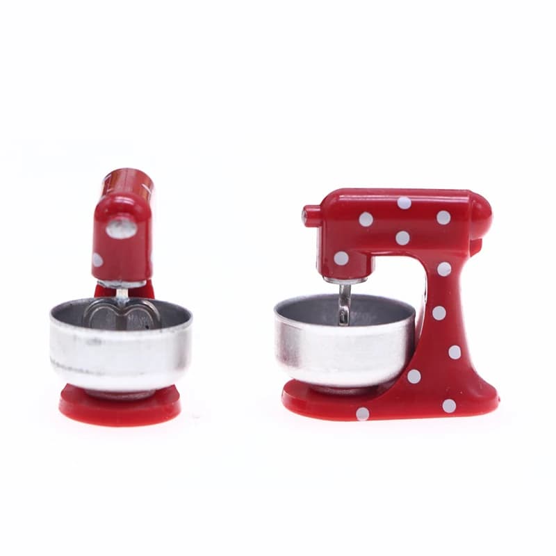 (.) 1:12 DIY Doll House Miniatures Accessories Dollhouse Simulation Mixer Model Toy Dollhouse Mini Kitchen Decoration