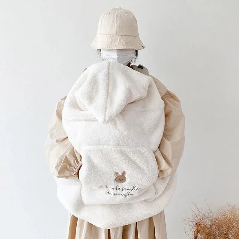 cartone animato orso peluche coperta per bambini passeggino coperta antivento da viaggio coperta calda portatile per fasciatoio per bambini