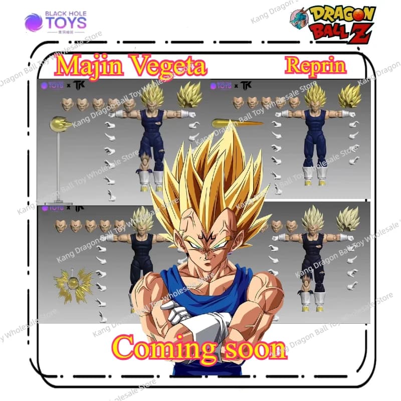 Prossimamente! Modellino Dragon Ball Black Hole e Riproduzione di TK Majin Vegeta, Action Figure da Collezione, Regalo