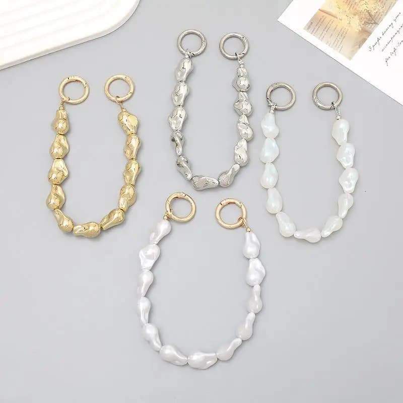 Irregular Pearl Handbag Chain Fashion Replacement Hardware DIY Charm for Phone Case Bag Decoration Women Gift