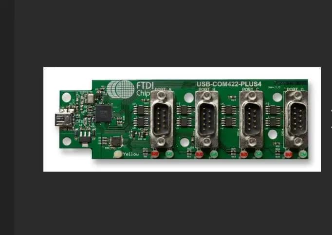 USB-COM422-PLUS4 FTDI USB HS to RS422 Conv Assembly 4 DB9 Po