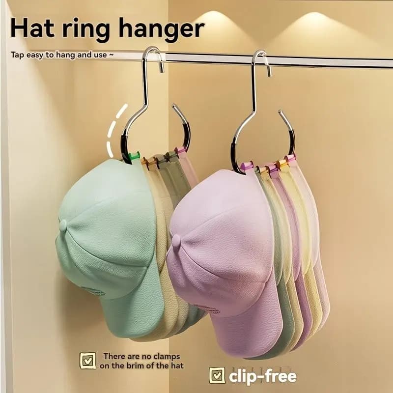 Gancio appendi-cappelli antiscivolo senza tracce, portaoggetti multifunzionale per cappellini da baseball, foulard in seta, casa e dormitorio