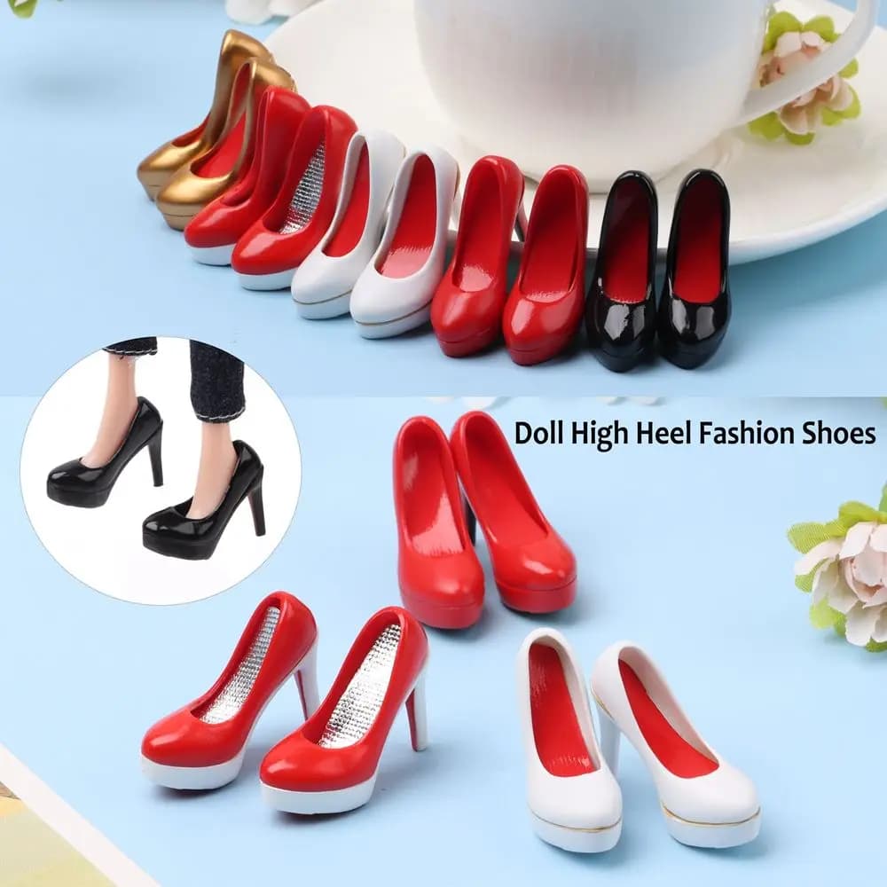 Multi Styles Sneakers High Heel Foot Flat Shoes Sandals for 30cm Doll Daily Wear Fashion Shoes Boots for 11.5" Doll Accessories