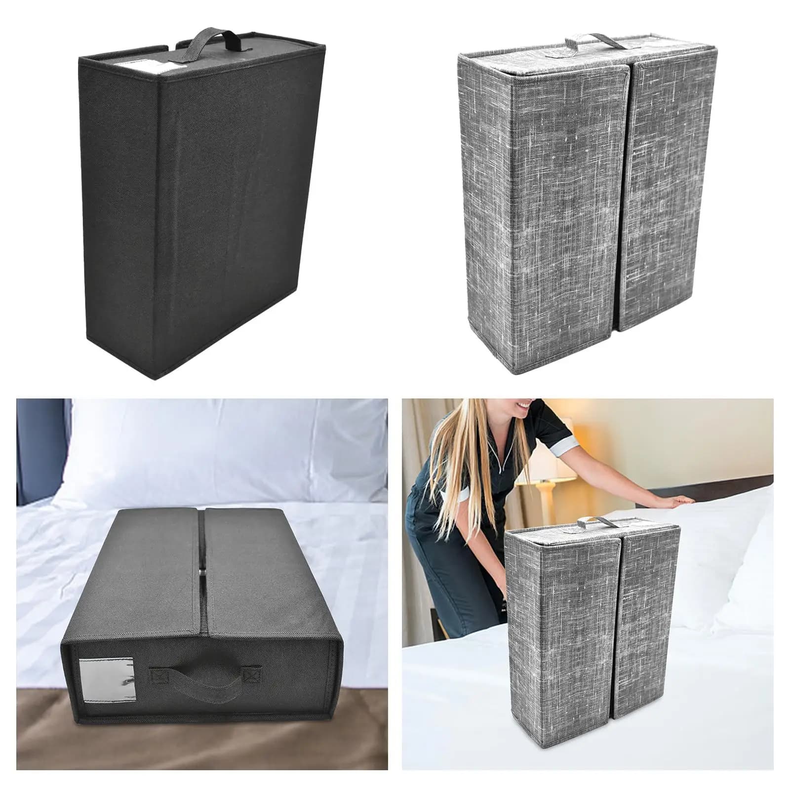 Bed Sheet Set Organizer Folding for Bedding or King Sheets Quilt Cover