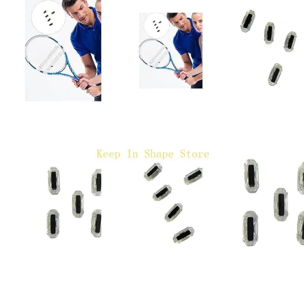 U1JC Racchette da Tennis Ammortizzatore Doppi Strati Antivibrazioni Trasparenti Accessori per Racchette Sportive per Giocatori