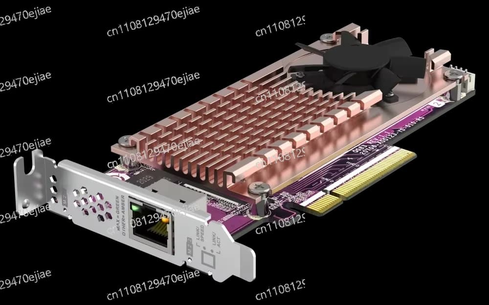 QNAP QM2-2P10G1TB Scheda di Espansione 10GbE - Doppio Slot M.2 NVMe SSD, 1TB di Archiviazione Integrata, Adattatore di Rete Ethernet 10 Gigabit per NAS