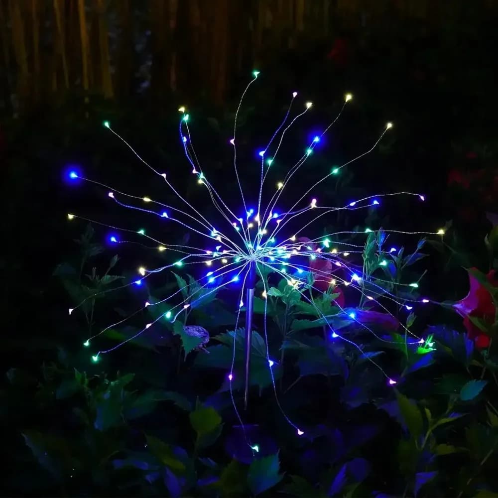 150LED Solar Ambient Lights Garden Decoration Fairy Lights Waterproof Outdoor Dandelion Lawn Lamp for Patio Garden Decor