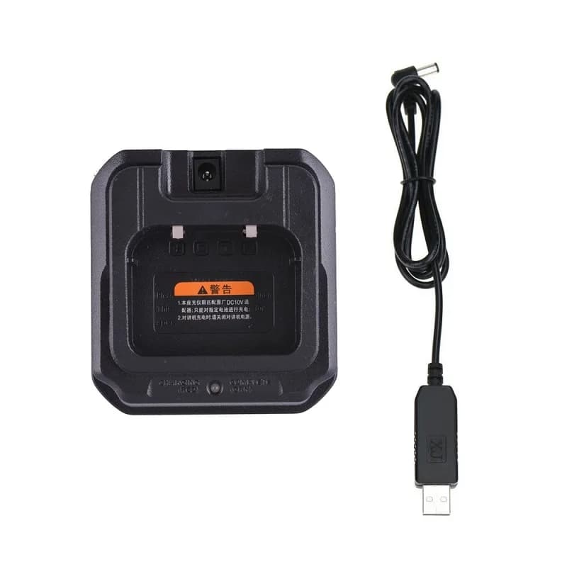 100% originale Baofeng UV-9R Walkie Talkie Adattatore USB Caricatore da tavolo BF-9700 UV9R PLUS Radio bidirezionale Accessori per batterie agli ioni di litio