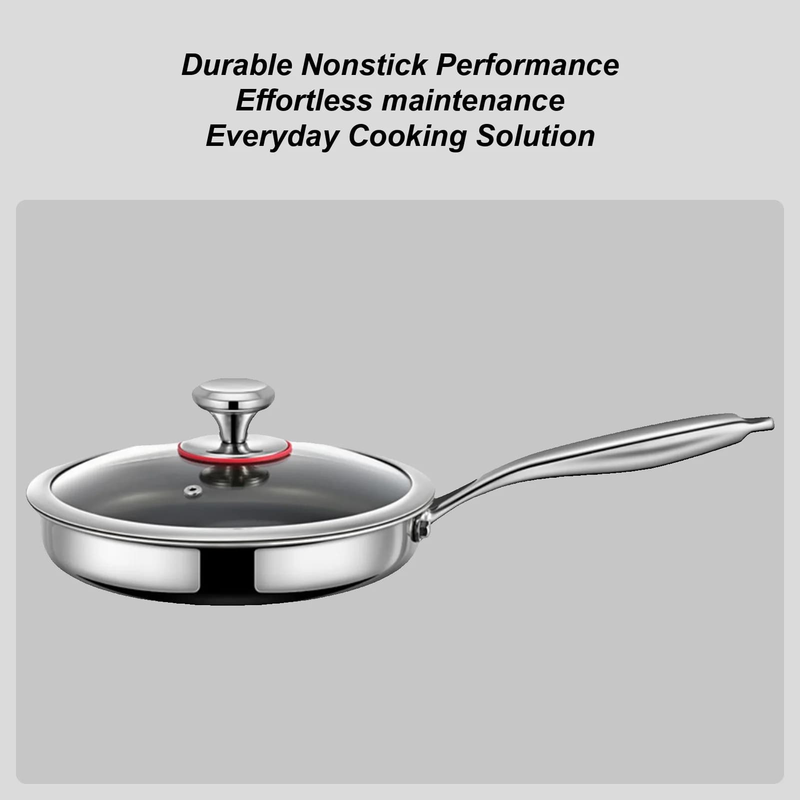 Non-stick titanium alloy pans with heat-resistant handle Non-stick pans for induction electric oven