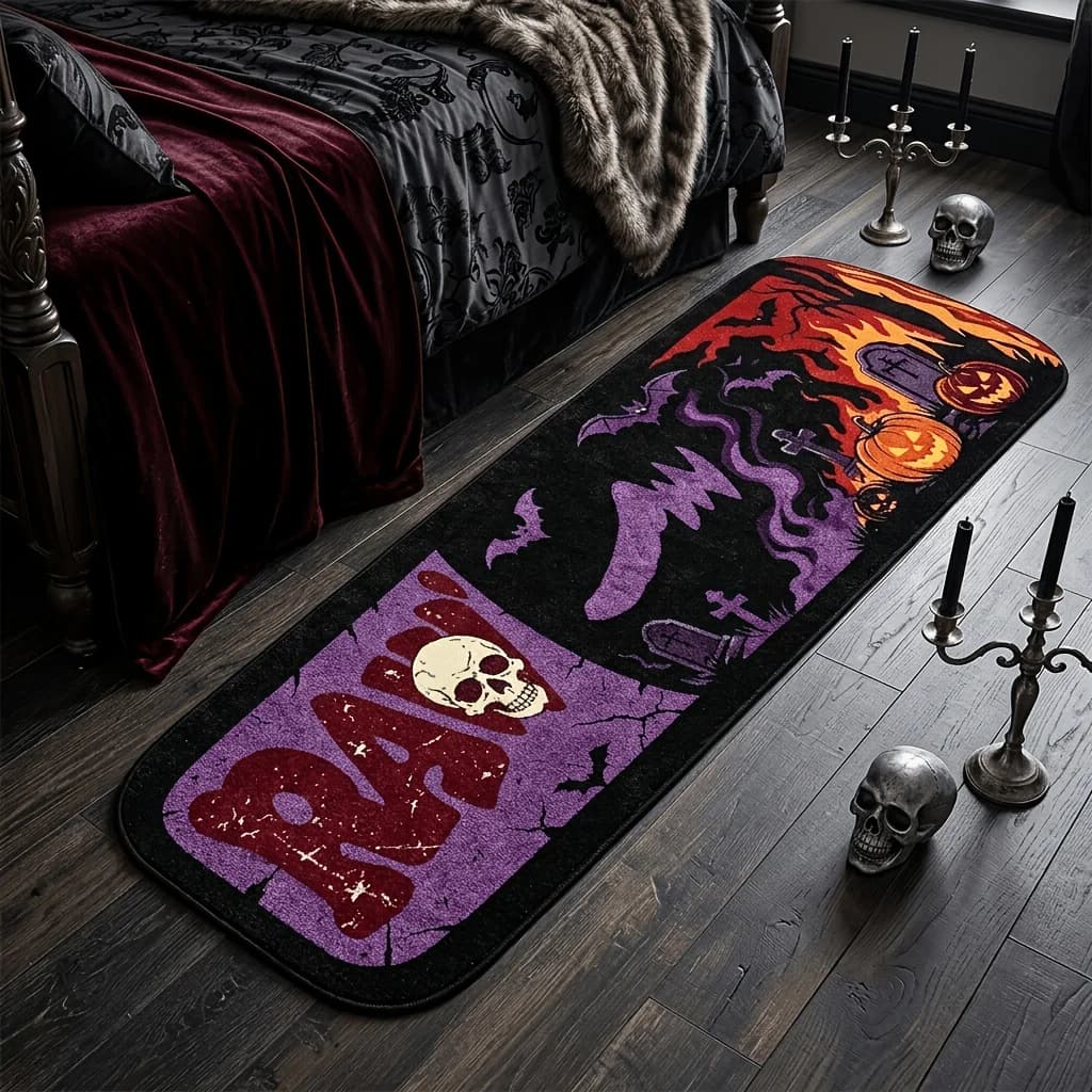VIKAMA Halloween Carpet Fun Long Rug Soft Door Mat Sofa Rug Carpet For Living Room Rug For Bedroom Home Decor
