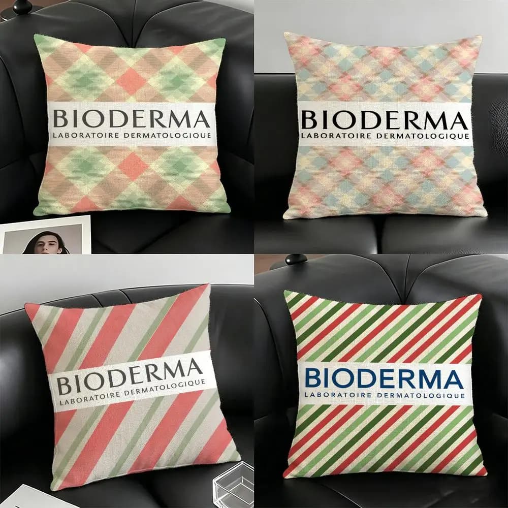 Fodera per cuscino B-Bioderma BRAND in lino, copricuscino per divano, soggiorno, panca, patio, pavimento, decorazioni per la casa in lino
