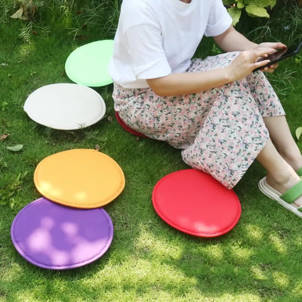 Round Seat Cushion Round Sponge Seat Cushion for Patio Yoga Meditation Chair Pad with Knee Support Sofa Tatami Mat Home Bedroom