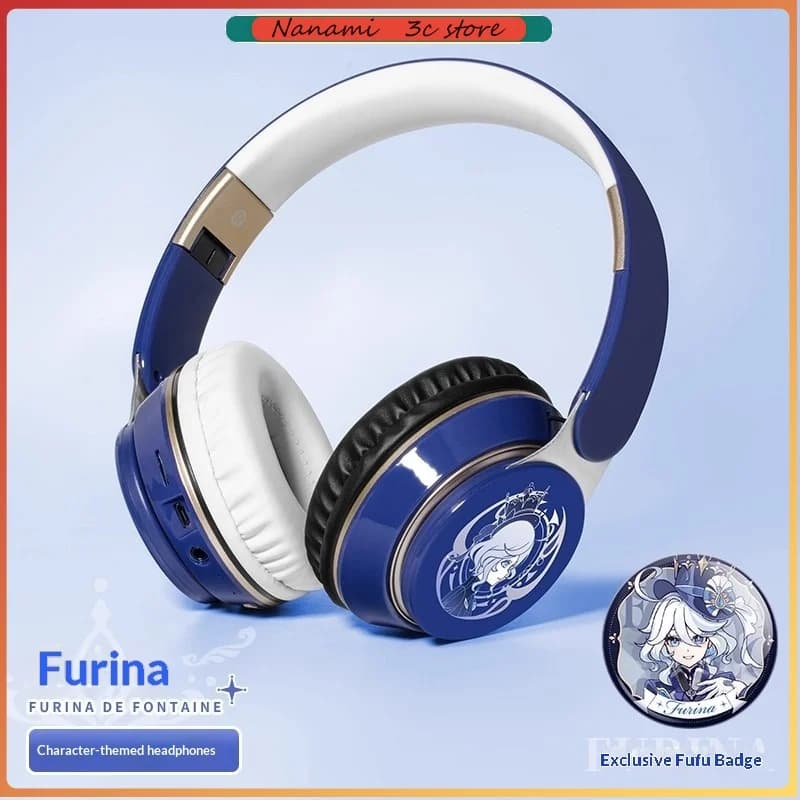 Genshin Impact Theme Audifonos Klee Xiao Beelzebul Hutao Zhongli Kaedeharakazuha Wireless Bluetooth Cosplay Headset