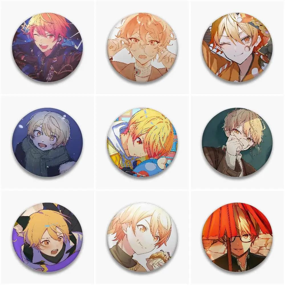 Tenma Tsukasa Badges Button Pin Handmade Brooch For Clothes Badge Backpack Decoration Accessories