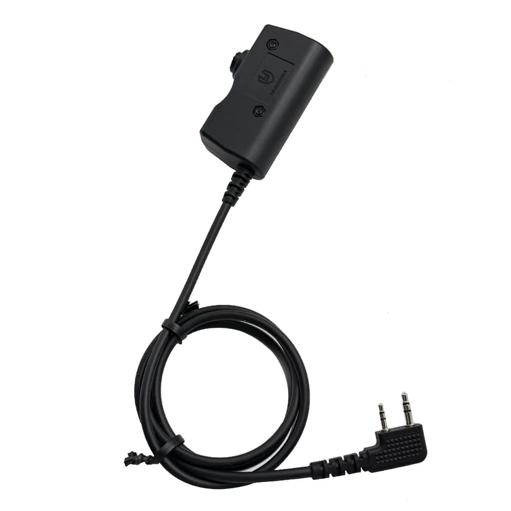 Adattatore PTT tattico U94 con pulsante di attivazione per cuffie tattiche, compatibile con radio KENWOOD BAOFENG UV-5R UV-6R