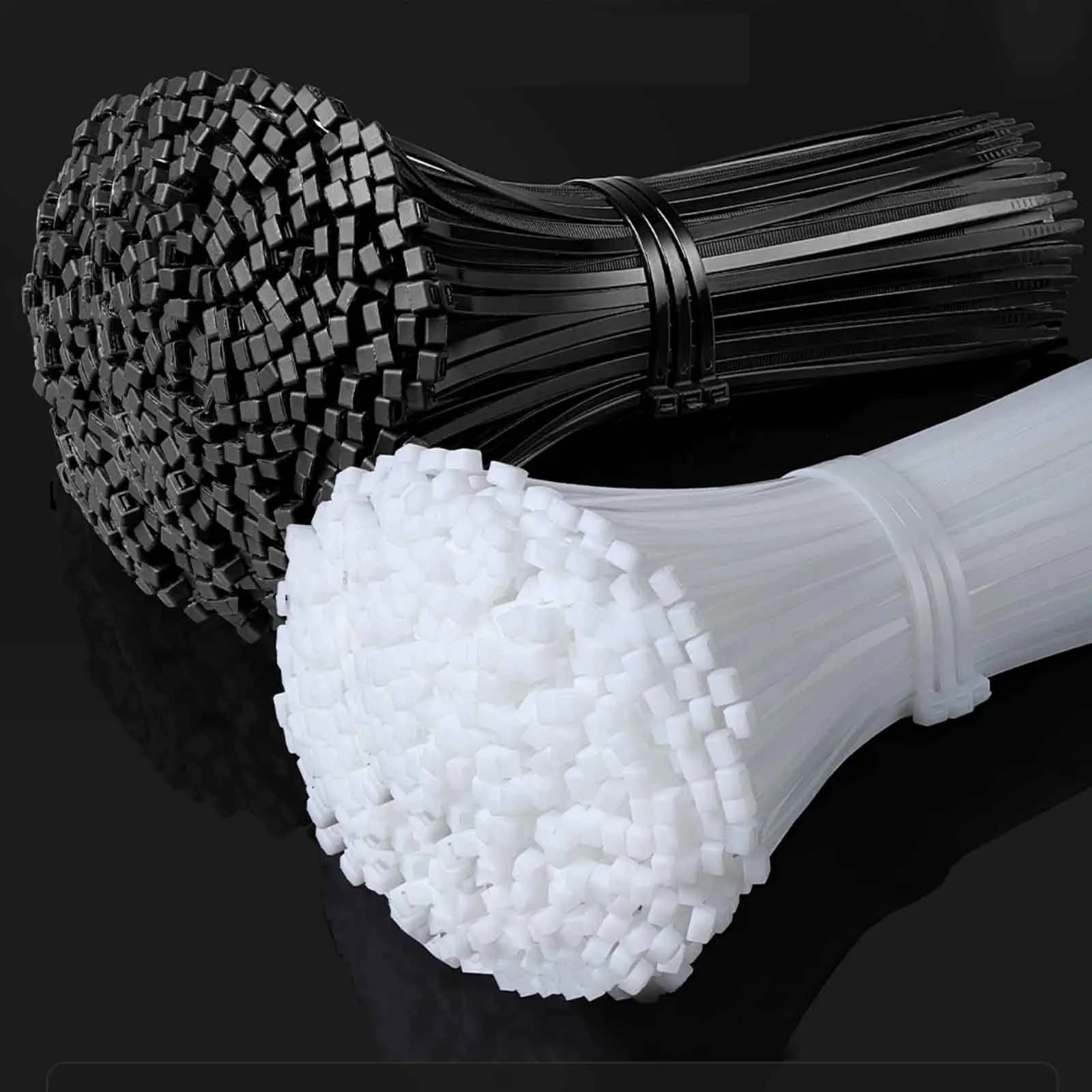 5/100pcs National Standard Nylon Cable Ties, Self-Locking Plastic Zip Ties, Thickened Wide Binding Straps for Gardening Fixing