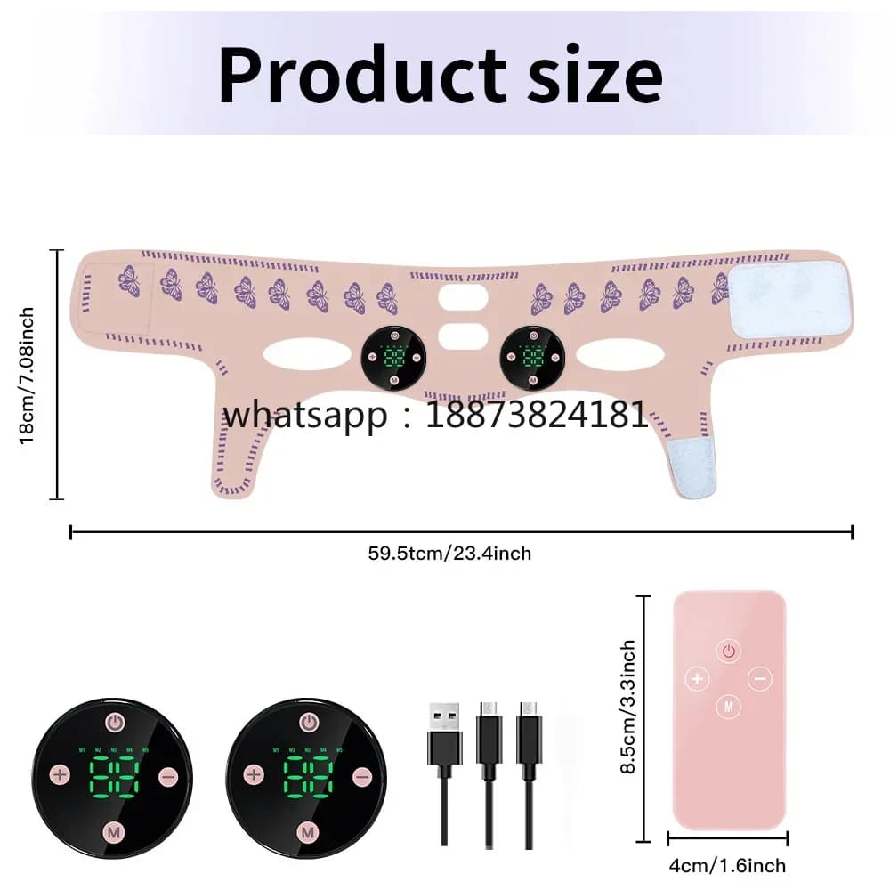 Face Lifting Mask Facial Slimming Strap USB Face Lift Belt Chin Cheek Lift Massage Beauty Line fast shipping