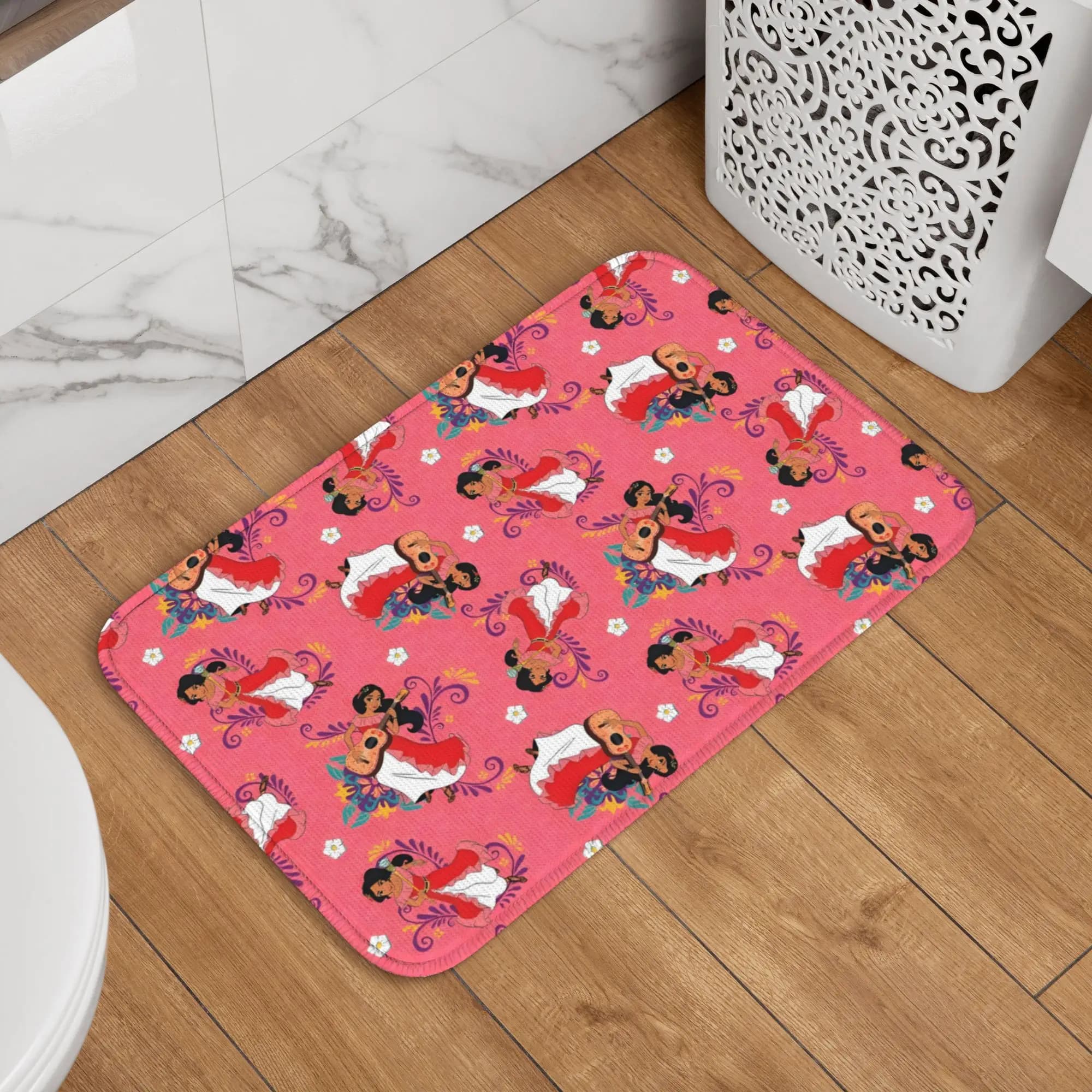 Tappetino Antiscivolo da Interno con Personaggi di Elena di Avalor, per Bagno, Cucina, Ingresso, Giardino, Tappeto Decorativo Anime Princess