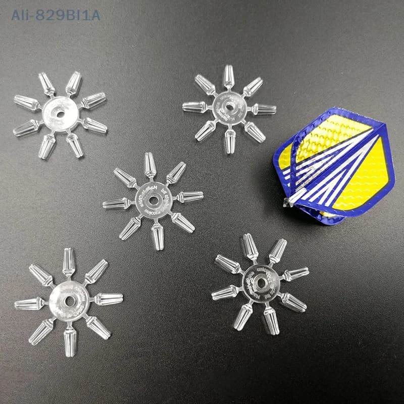 40 pz/set Dart Wing Protector Lega Freccette Flight Savers Freccette Bianco Nero Accessori punta coda