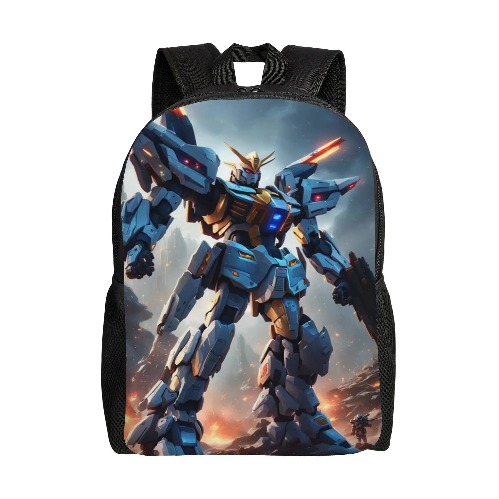 Back to school season Fashionable Robot Movies (19) Storage Bag Gundam Couple Backpack
