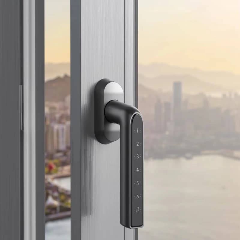 Manufacturer Digital Lock Door Handle Code Easy Installation Electric Smart Window Lock
