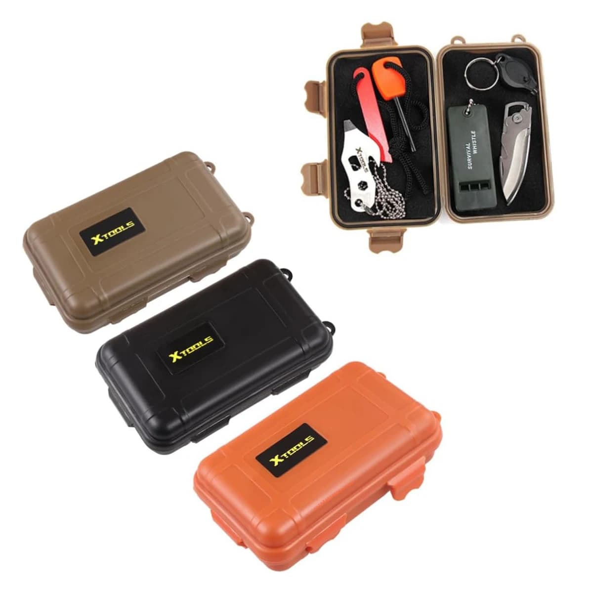 Outdoor Waterproof Shock Box Plastic Tool Box Airtight Housing for Survival Container Containers Sealed Travel