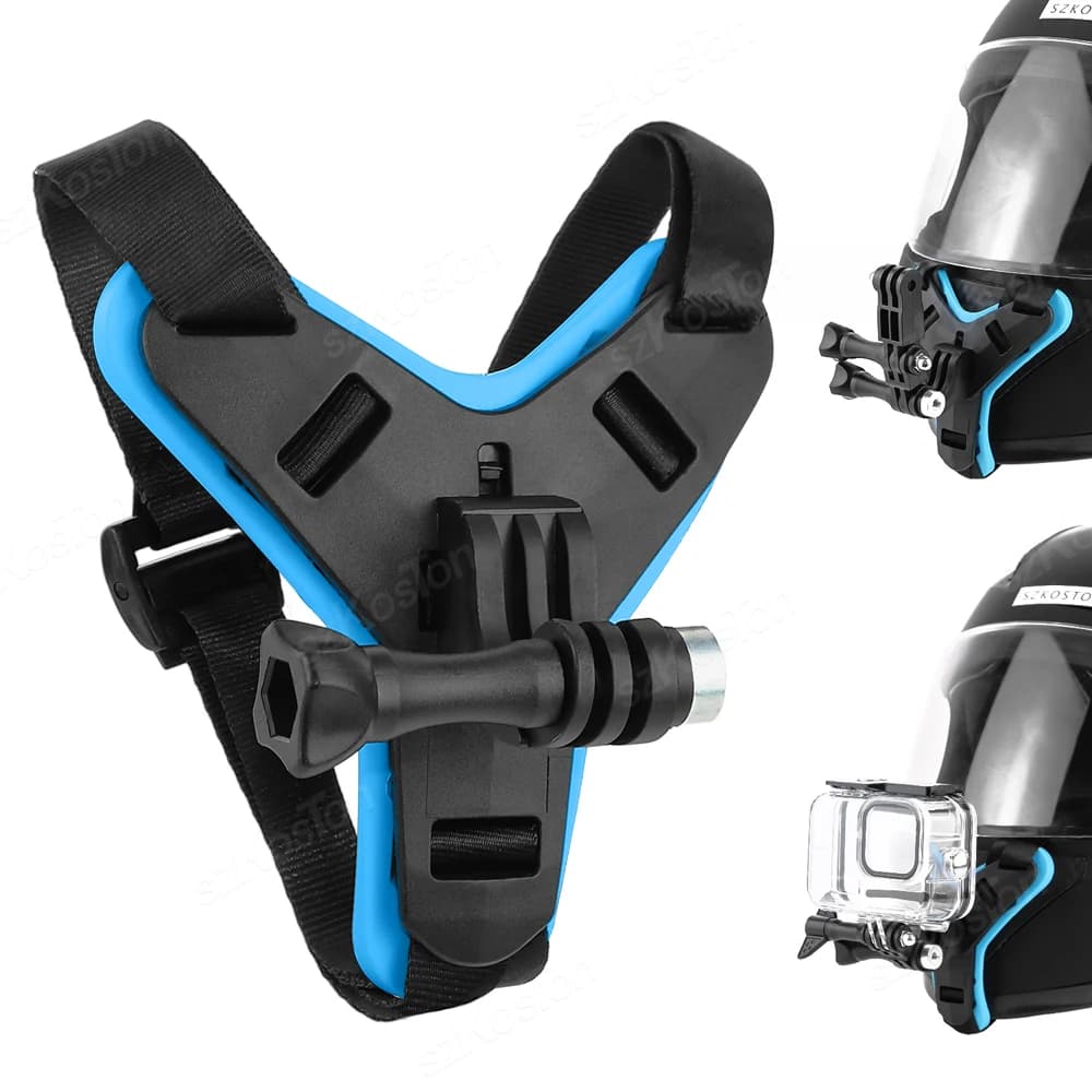 Motorcycle Helmet Flodable Mounting Belt Support For Front Mint for GoPro 13 12 11 10 9 8 DJI Osmo Action 6 5 Insta360 X5 X4 Accessories