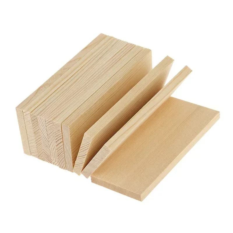 10 Pezzi di Blocchi di Legno di Pino Naturale, Pannelli per Fai-da-Te, Artigianato, Casa delle Bambole, Tavole Rettangolari in Legno Non Finito per Dipingere