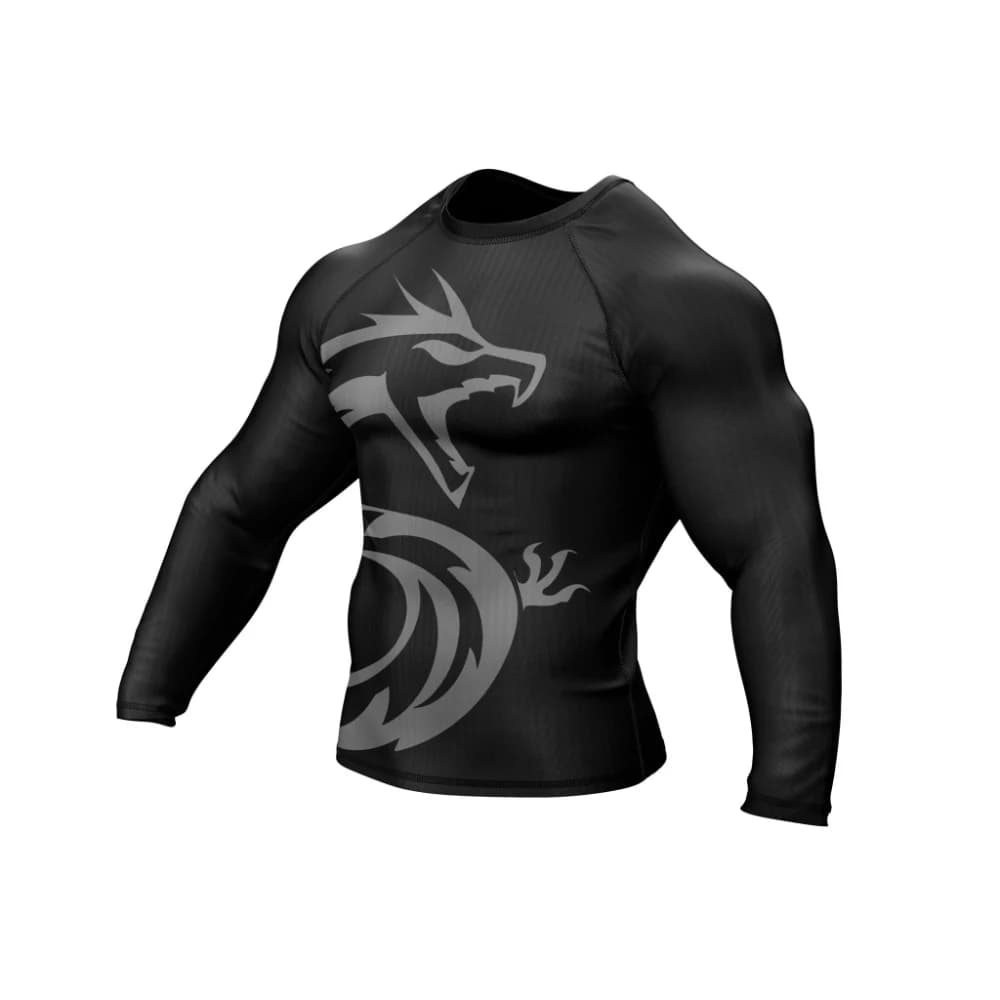 T-shirt a maniche lunghe da uomo per l'estate 2026, di tendenza, con stampa digitale, per fitness, sport all'aria aperta e tempo libero