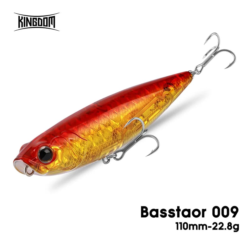 Kingdom Topwater Pencil Fishing Lure 110mm 22.8g Esche Artificiali Galleggianti per Trota e Spigola, Wobbler Rigidi per la Pesca in Acqua Dolce